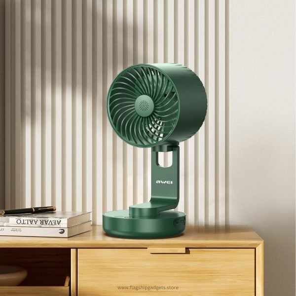 Awei F34 Strong Wind Air Circulation Wide Angle Night Lamp Fan Flagship Gadgets2