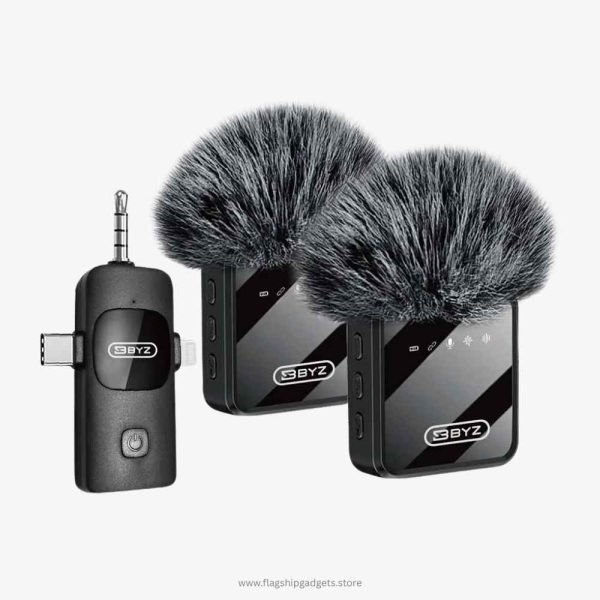 BYZ BL-F36 Dual Wireless Lavalier Microphone Flagship Gadgets1