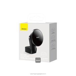 Baseus Big Energy Car Mount Wireless Charger (15W) – MagSafe-Compatible Dashboard & Air Vent Mount for iPhone - Image 3