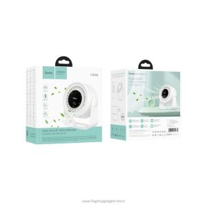 Hoco HX66 Desktop Circulation Fan – 3000mAh Rechargeable, 5-Speed, Digital Display - Image 3