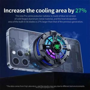 Plextone EX2 Pro RGB Magnetic Radiator Phone Cooler – Advanced Cooling for Mobile Gaming - Image 3
