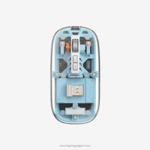 WiWU WM105 Crystal Magnetic Wireless Mouse – Transparent Tri-Mode Design - Image 3